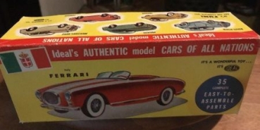 Ideal Toy Corporation Ferrari 212 Roadster 1955 Plasticmodel in original box (7491)